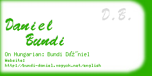 daniel bundi business card